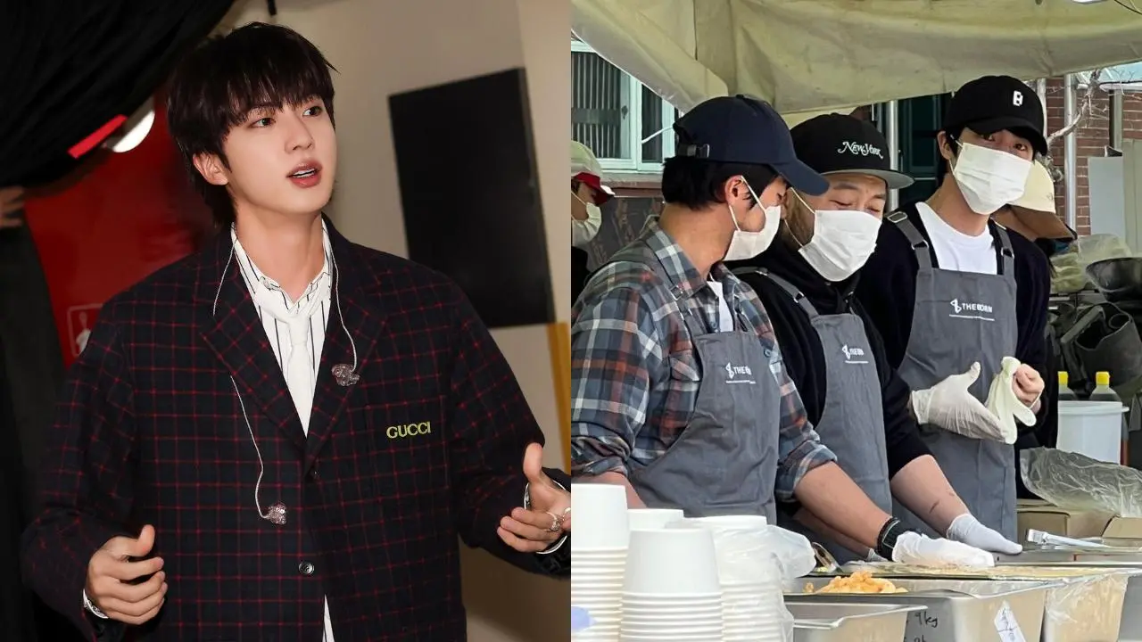 BTS Jin serves free meals to South Korea wildfire victims