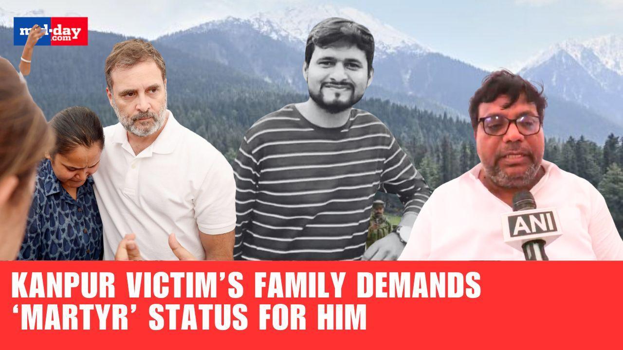 Pahalgam terror attack: Rahul Gandhi meets family of Kanpur victim