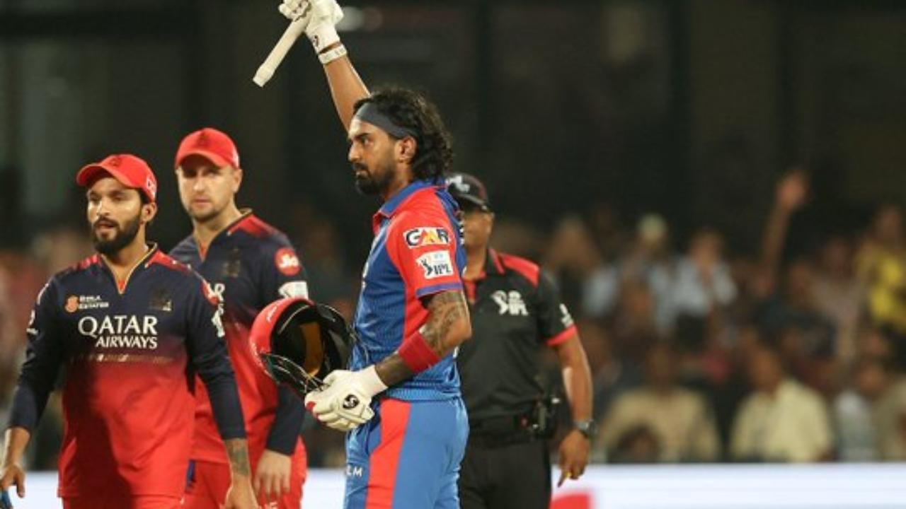 In the IPL 2025 match against Royal Challengers Bengaluru (RCB), Delhi Capitals' KL Rahul played an unbeaten knock of 93 runs off 53 deliveries, which was laced with seven boundaries and six maximums