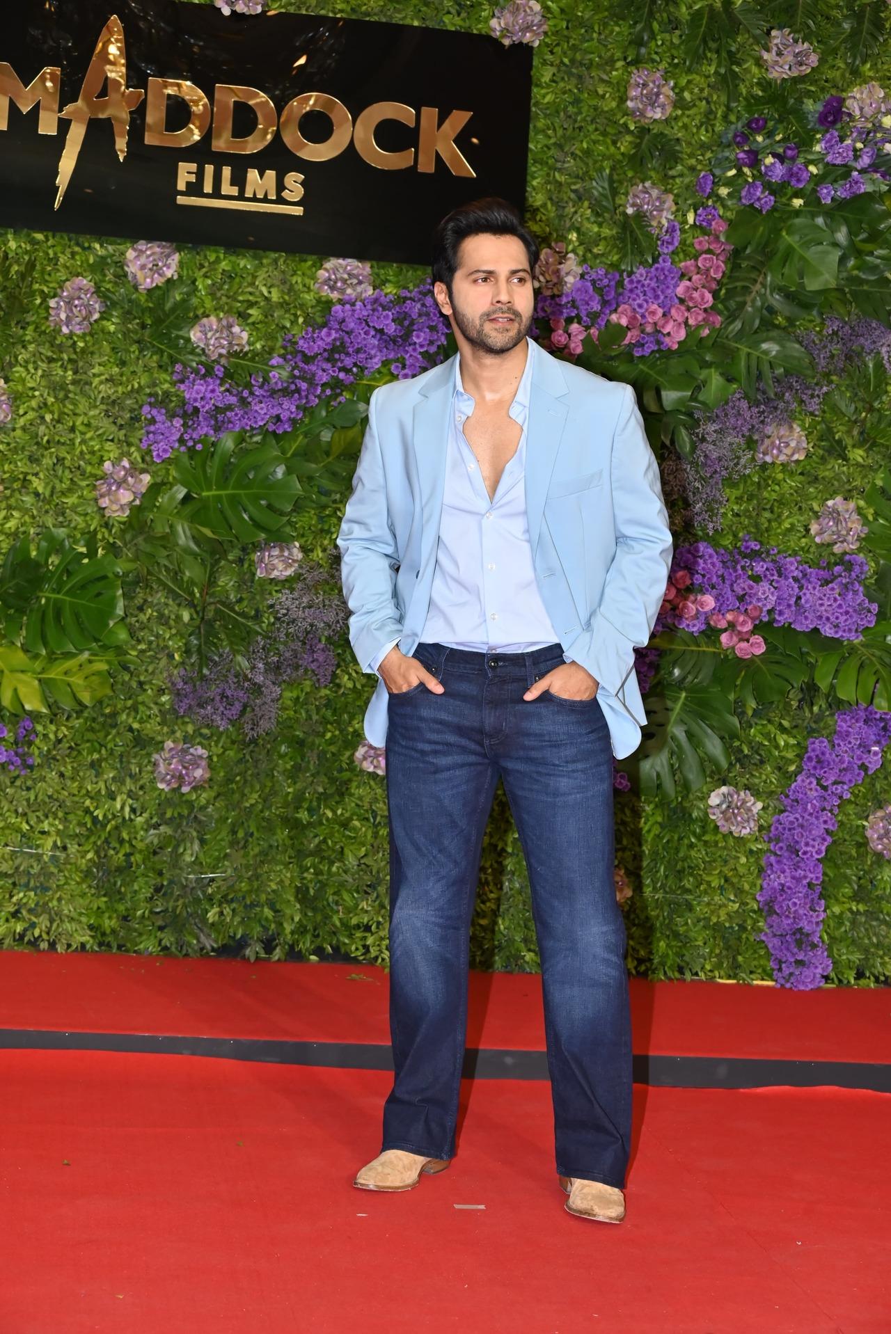 Varun Dhawan looked sharp in this semi-formal attire
