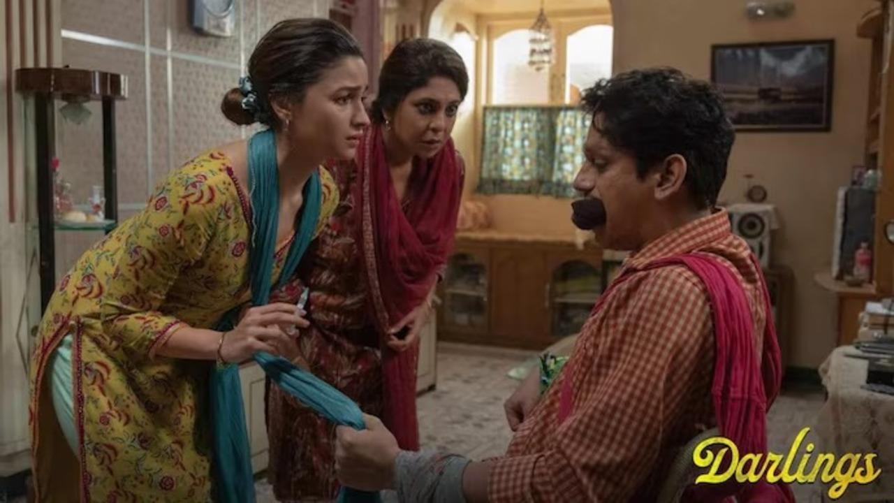 Shefali Shah in Darlings 
Shefali Shah delivers a standout performance as Shamshunissa Ansari, affectionately known as Shamshu, the mother of Alia Bhatt's character. She is  portrayed as a strong, independent single mother who refuses to conform to traditional expectations. Unlike stereotypical maternal figures who might advise their daughters to endure marital hardships, Shamshu encourages Badru to take control of her life and stand up against her abusive husband