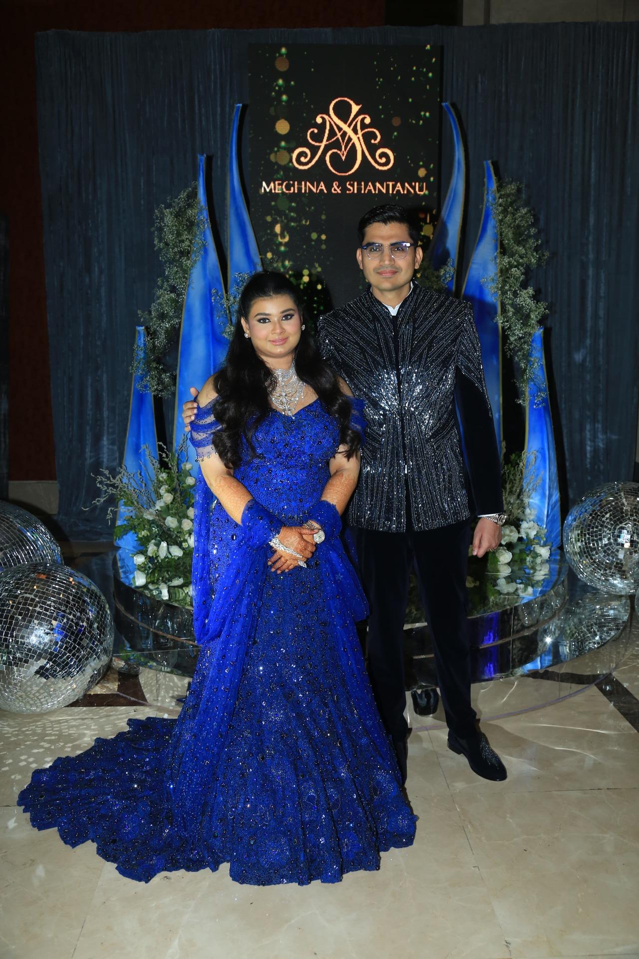 Philanthropist Seema Singh's daughter Meghna is all set to tie the knot with Shantanu. On Wednesday evening, several Bollywood celebs turned up for the couple's sangeet night