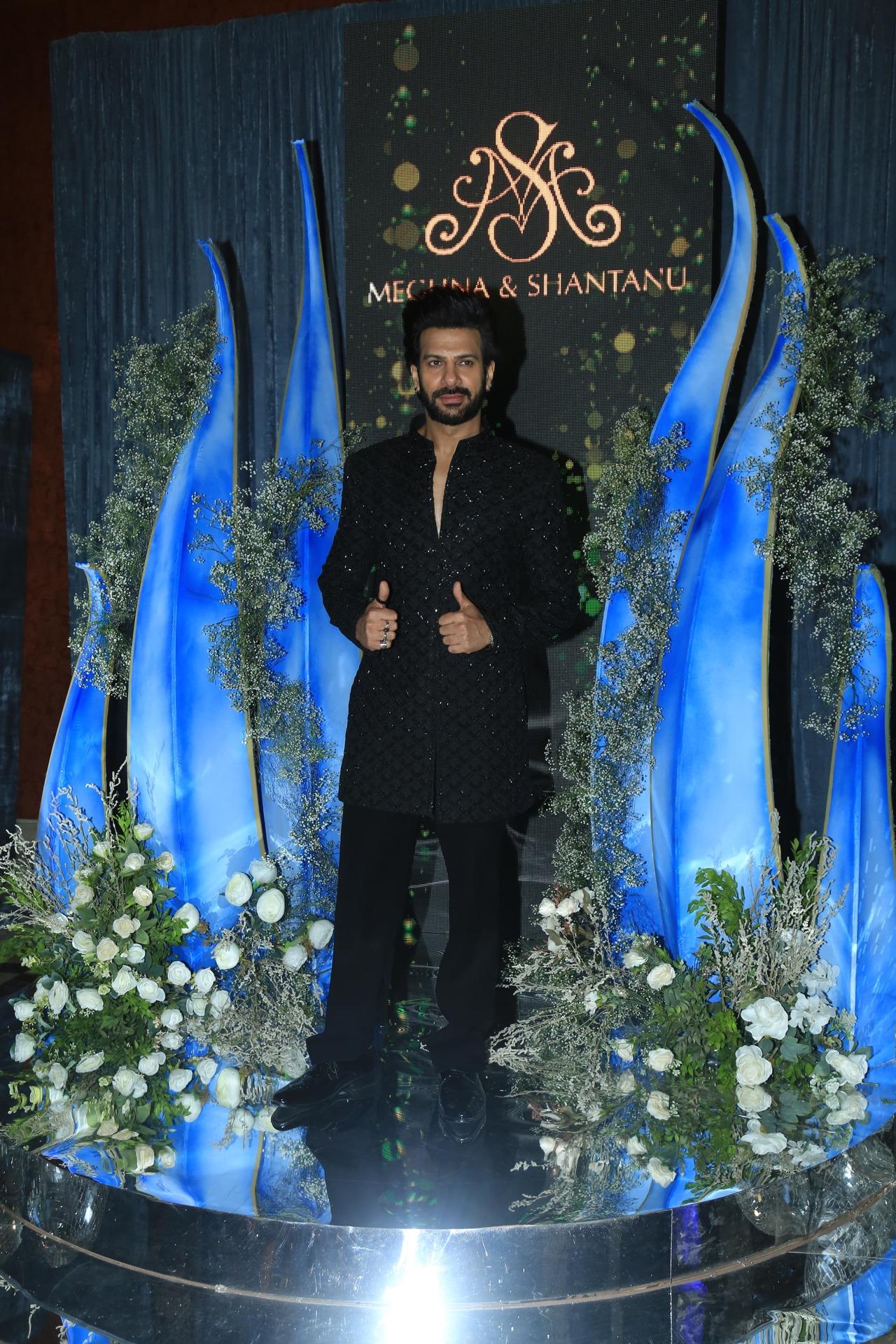 Bigg Boss fame Karanveer Mehra looked dapper in a black traditional outfit