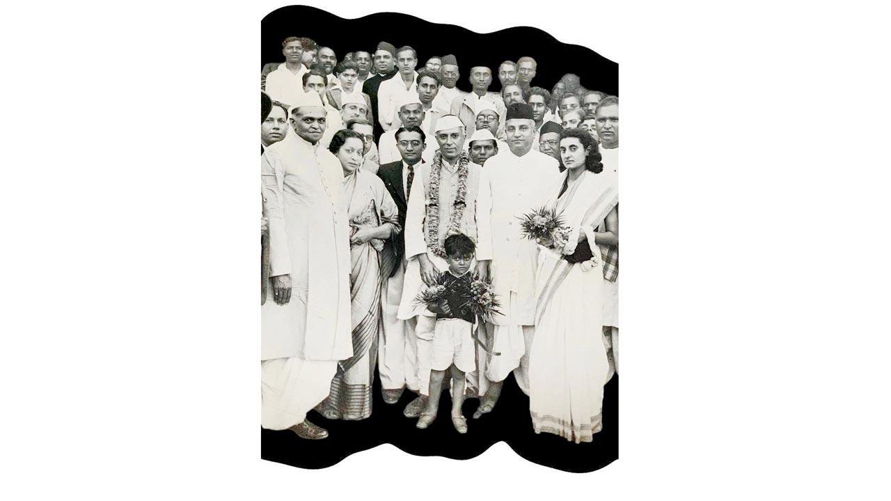 Ramjibhai Kamani (leftmost) felicitating Jawaharlal Nehru, along with daughter Indira (rightmost) at the inauguration of Jaipur Metal Industries. The Kamanis also hosted the Shah of Iran at the Taj on a visit to Bombay. Pic courtesy/Kamani family