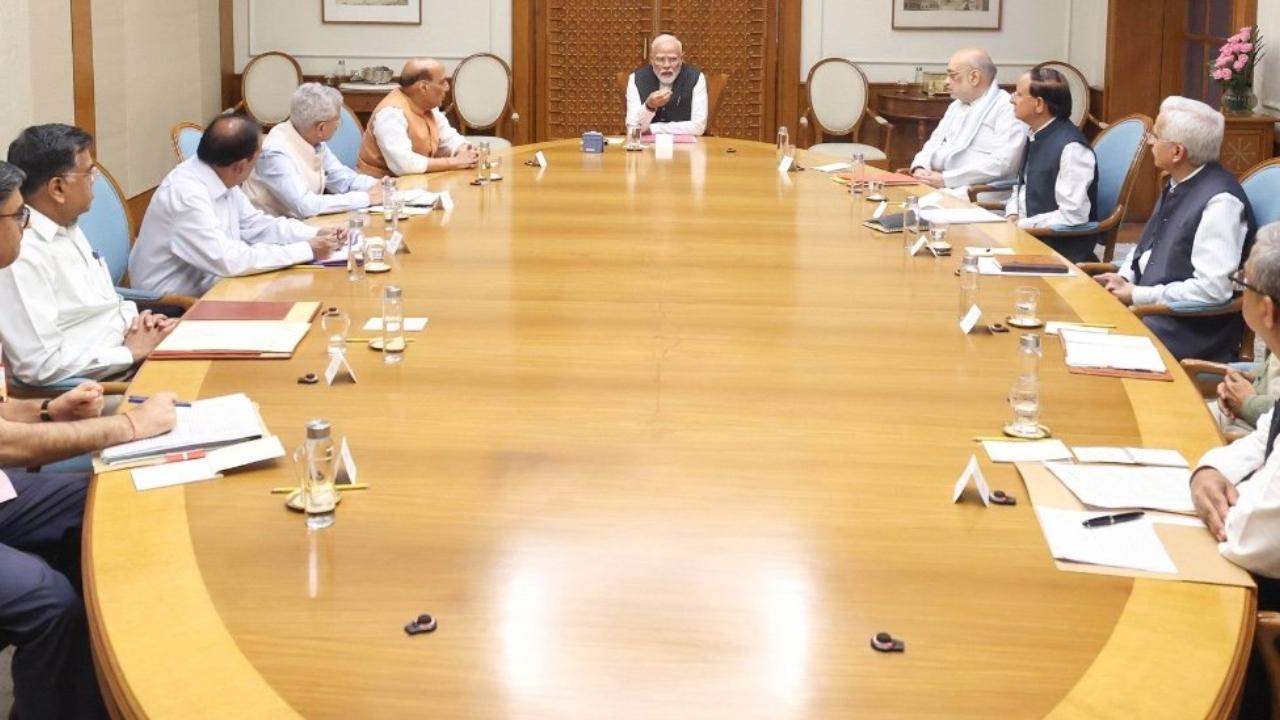 IN PHOTOS: PM Modi chairs CCS meeting after Pahalgam terror attack