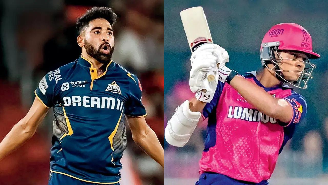Mohammed Siraj-Yashasvi Jaiswal
RR will rely heavily on their opening batsman, Yashasvi Jaiswal, to deliver a performance in the side's crucial clash tonight. But facing him will be GT's Mohammed Siraj. Both players have shared a dressing room while being on national duty and considering each other's weaknesses, the duo will look to benefit their teams in the Jaipur clash