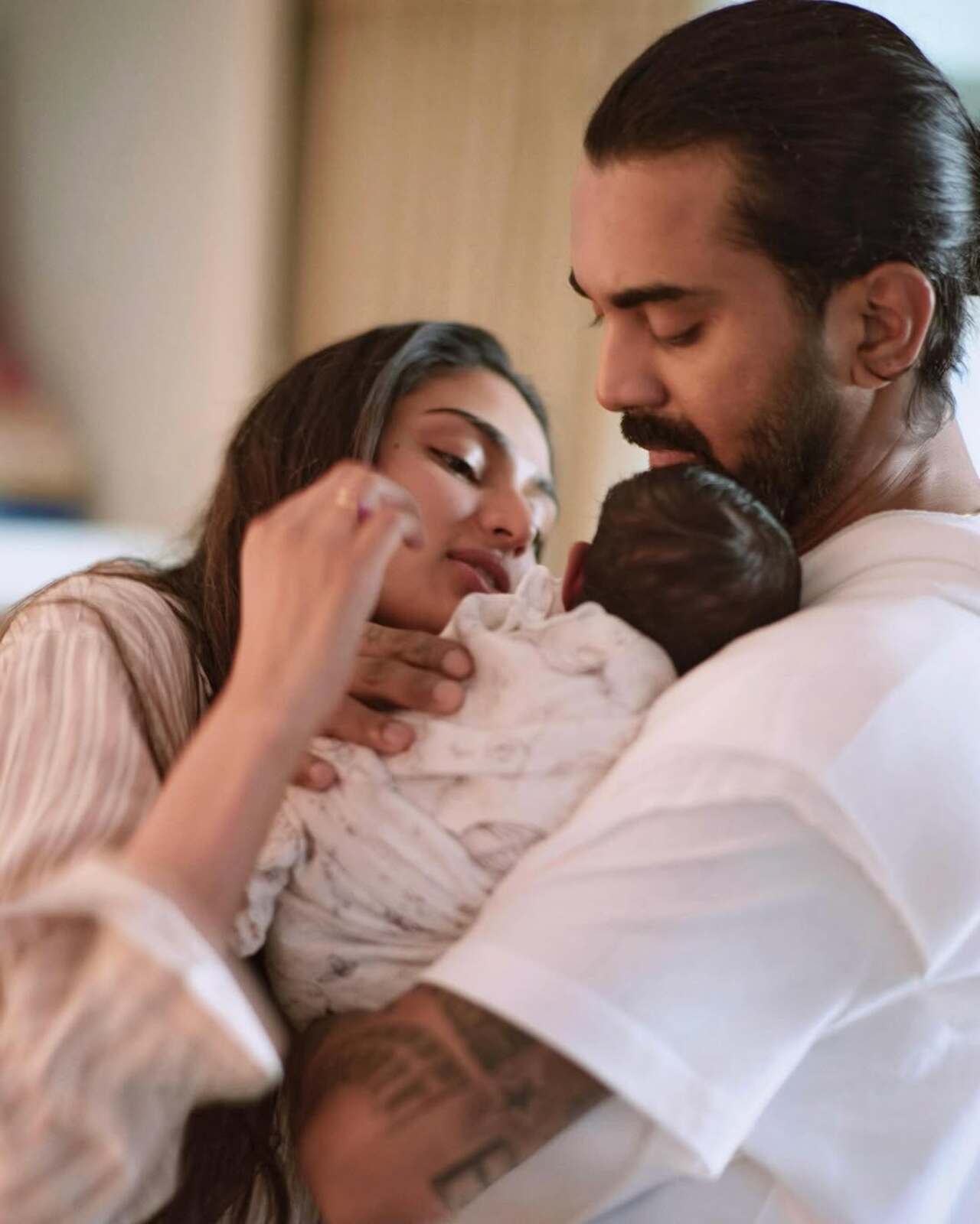 Athiya Shetty is the latest mother in town as she welcomed her baby girl with cricketer KL Rahul in March 2025.  They shared this beautiful family moment as they announced the name of the baby girl- Evaarah