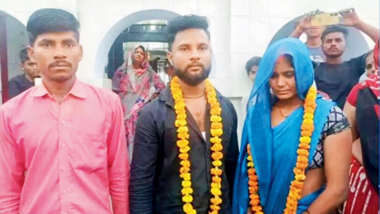 A man called Babloo in Uttar Pradesh’s Sant Kabir Nagar district decided to marry off his wife to her lover after getting to know about their affair, fearing his wife may get him killed. Pic/X @imajay8177