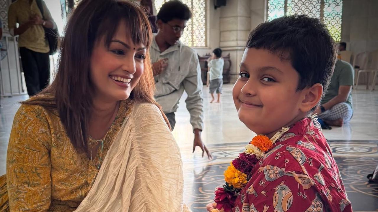 Nisha Rawal slams trolls over distasteful remarks about son kissing her chest in viral video. Read more