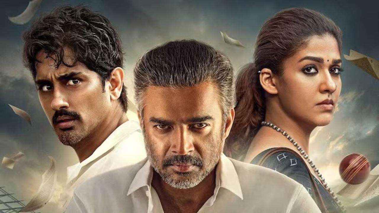 Test (April 4, Netflix)
In the film, Saravanan (R. Madhavan) and Kumudha (Nayanthara) navigate the complexities of marriage while pursuing their own dreams, and Arjun (Siddharth) wrestles with the fine line between professional and personal choices, alongside his wife Padma (Meera Jasmine), who fiercely protects their personal space. 