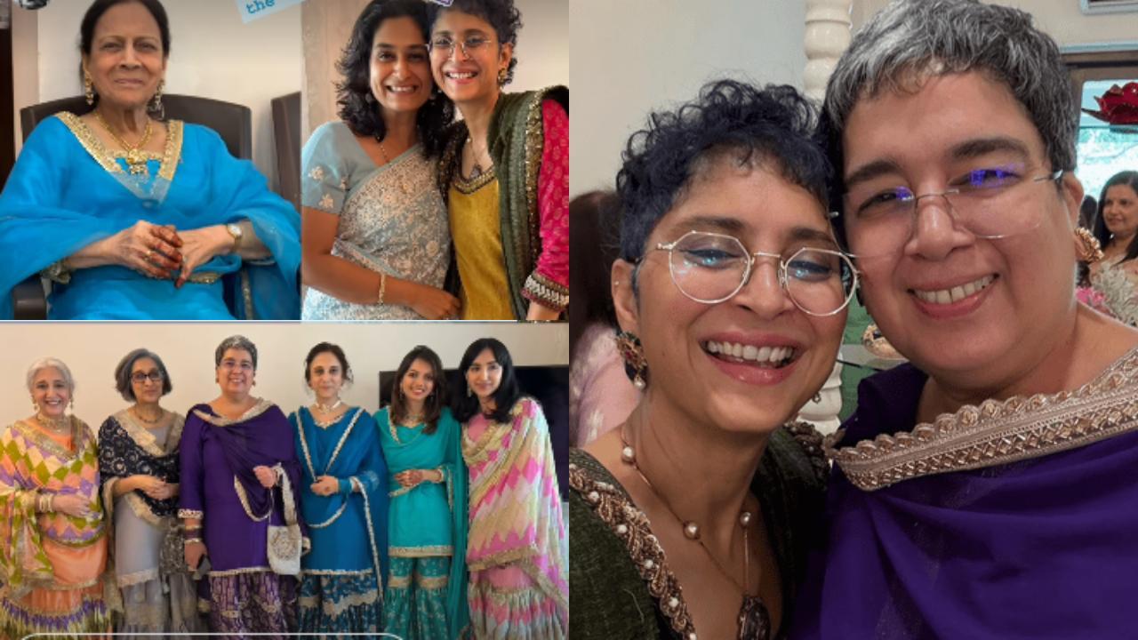 Aamir Khan's ex-wives Kiran Rao, Reena Dutta click selfie at actor's Eid party