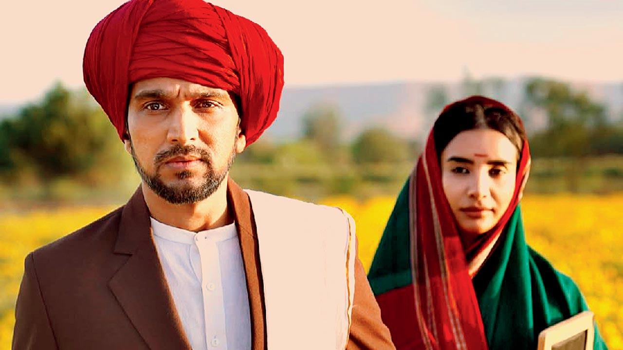 (From left) Pratik Gandhi and Patralekhaa in Phule