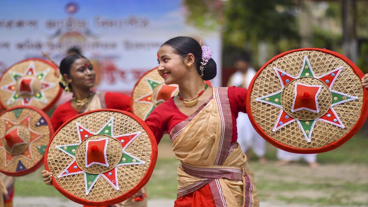 Assam celebrates 'Bohag Bihu' with dance, music, and home-cooked feasts (PTI photo)