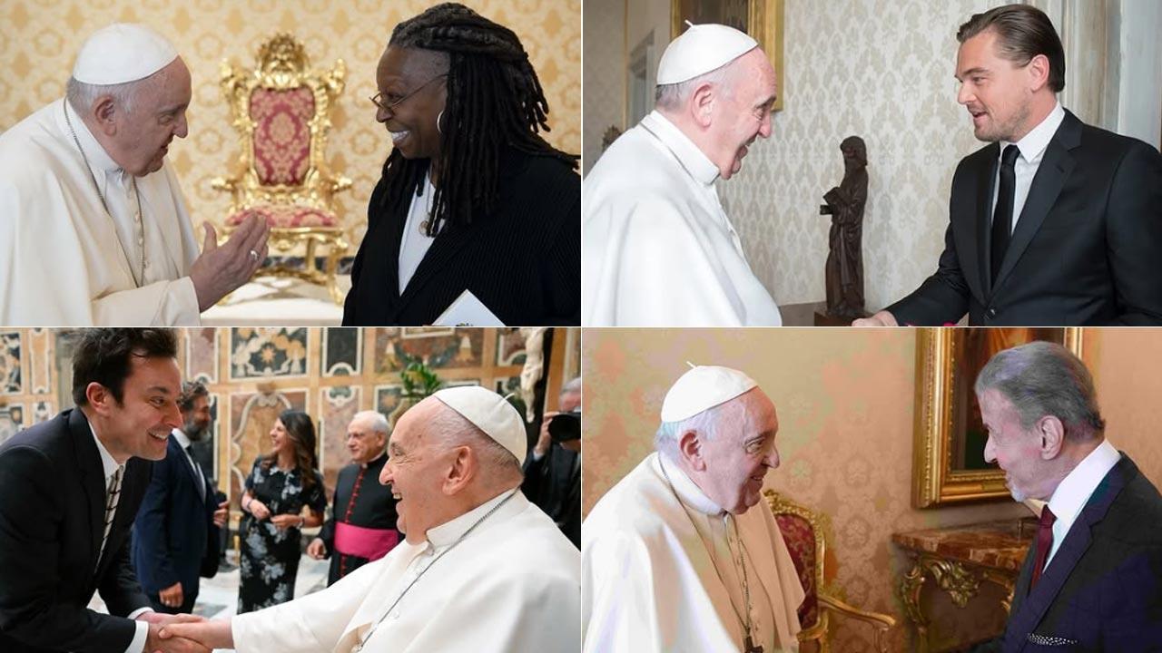 Pope Francis receives tribute from Leonardo DiCaprio, Russell Crowe, and more