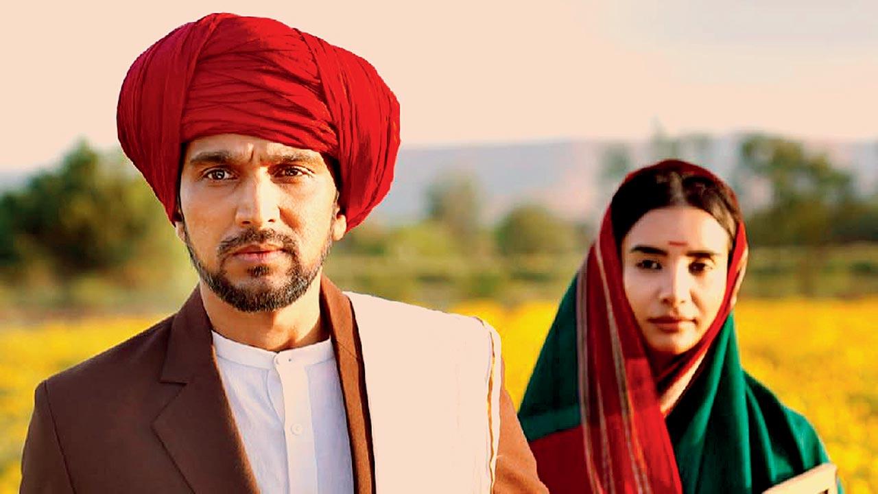 Pratik Gandhi with Patralekhaa in the film