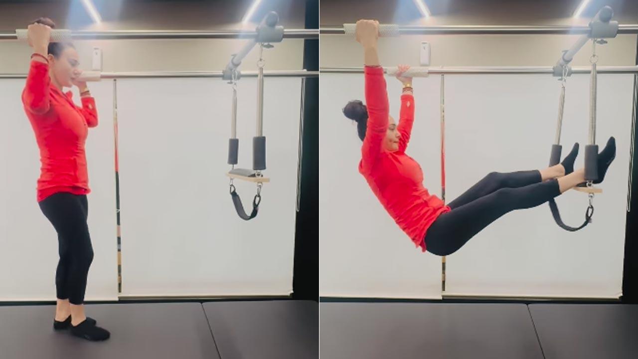 Fitness goals! Preity Zinta nails pilates routine