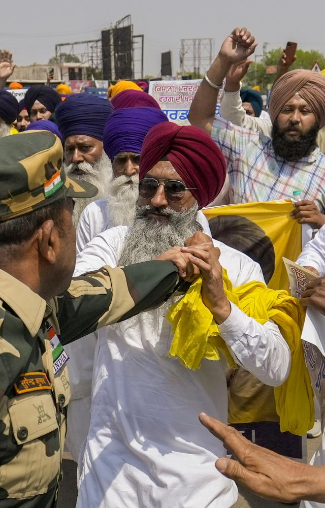 The BSF personnel reached the protest site to prevent any untoward incident    