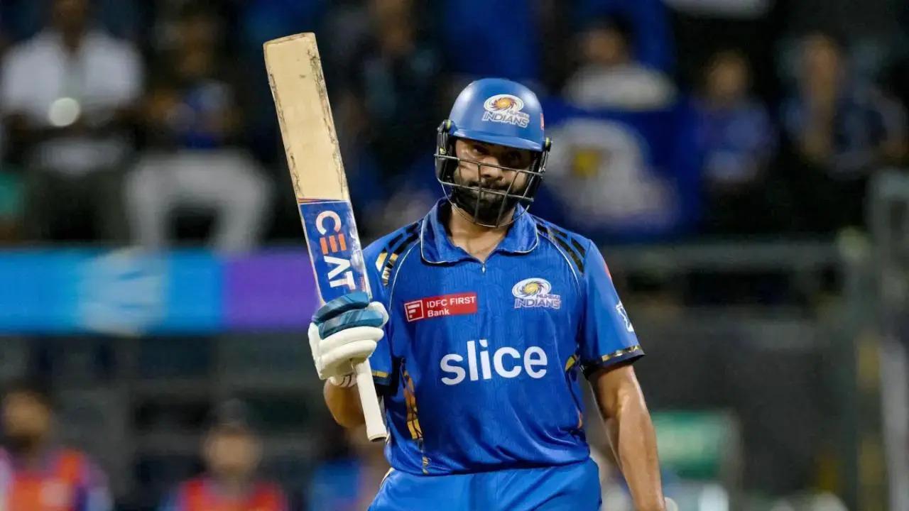 Mumbai Indians (MI) star batsman Rohit Sharma surpassed former cricketer Shikhar Dhawan to seal the second spot on the list. During the match against Chennai Super Kings, the right-hander played a knock of 76 runs off 45 balls, including four boundaries and six maximums(Pic: File Pic)