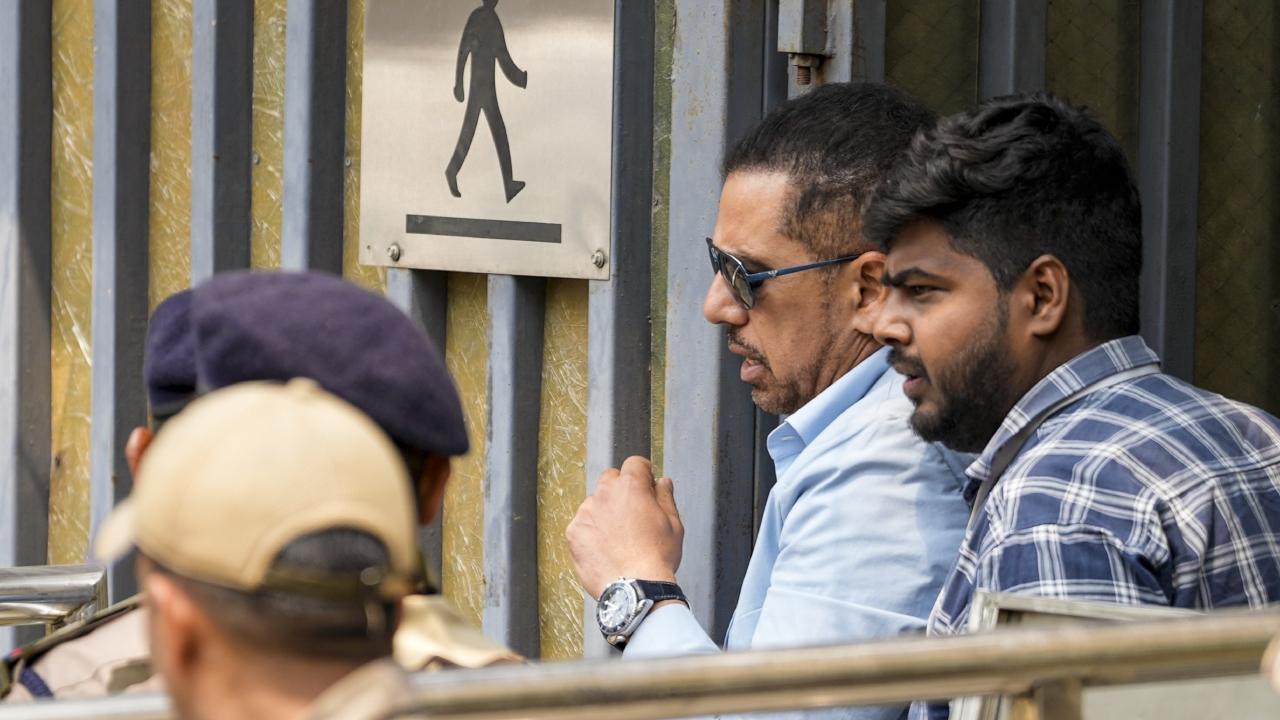He reached the ED office around 11 am accompanied by his wife Priyanka Gandhi Vadra, the Congress MP from Kerala's Wayanad. They hugged each other before Robert Vadra entered the office