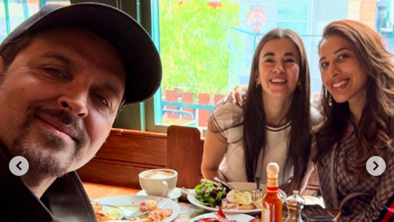 Hrithik Roshan, Saba Azad have company for their lunch date in USA