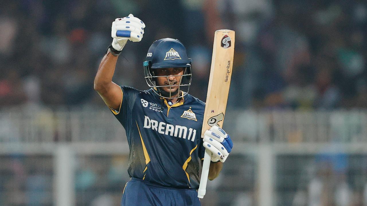 Sudharsan, playing with similar composure, contributed a brisk 53 off 36 balls, his fifth fifty in six matches, before he top-edged a rising delivery from Andre Russell to the keeper