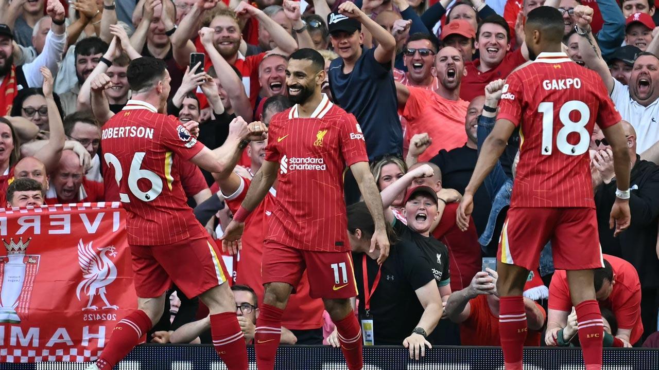 Imperious Liverpool smash Tottenham to win Premier League title