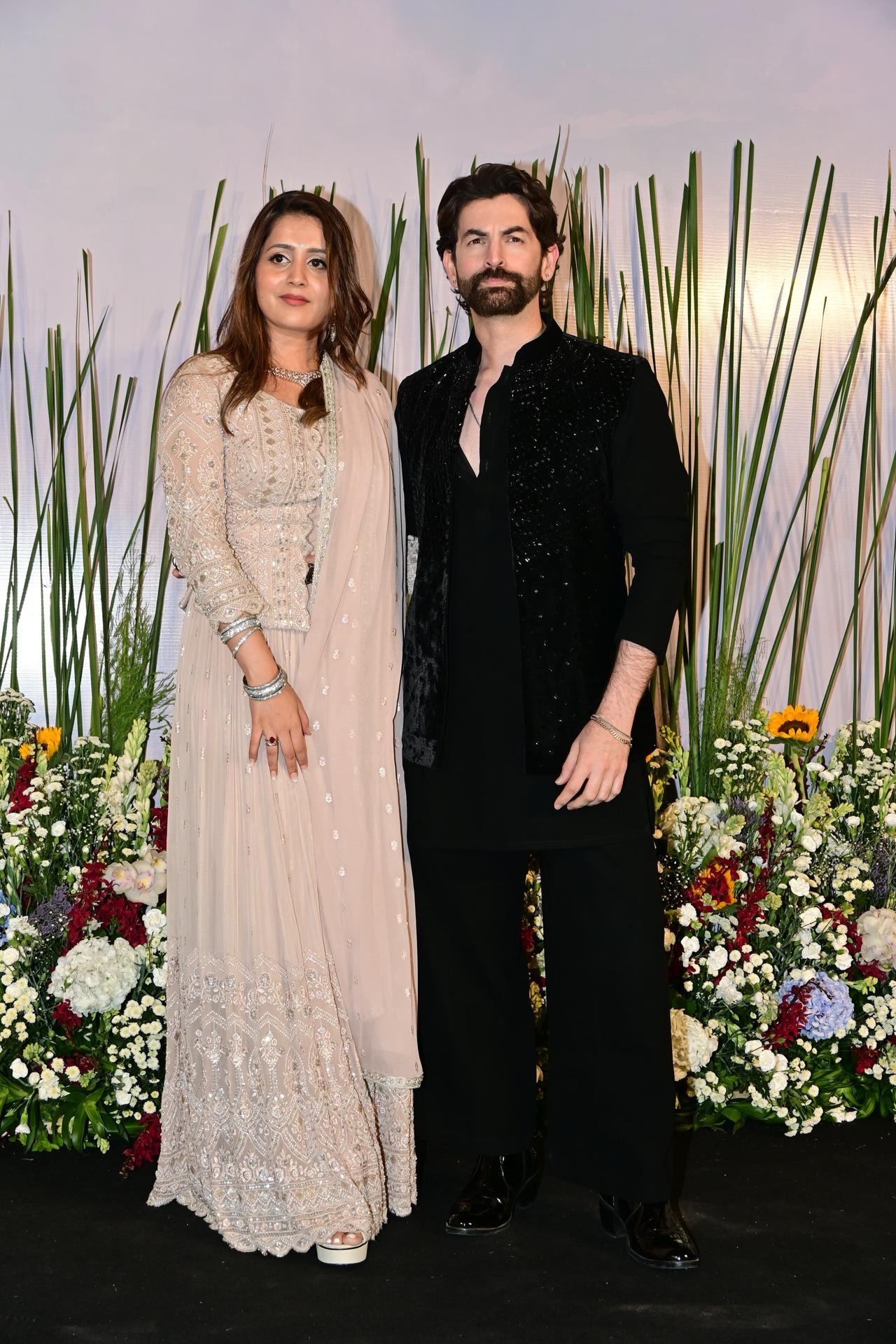 Neil Nitin Mukesh attended the party with his wife