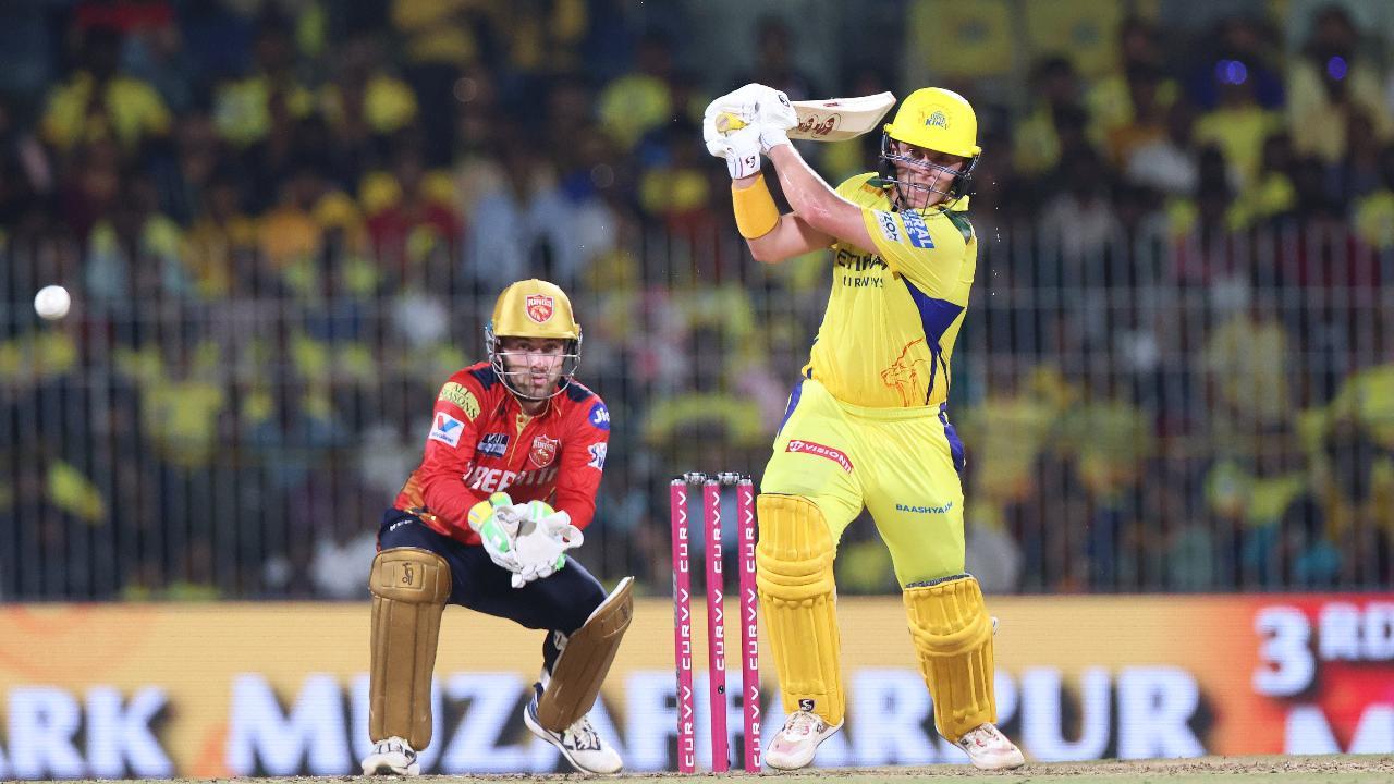 Sam Curran's 'call me' gesture towards CSK dugout post fifty goes viral: WATCH