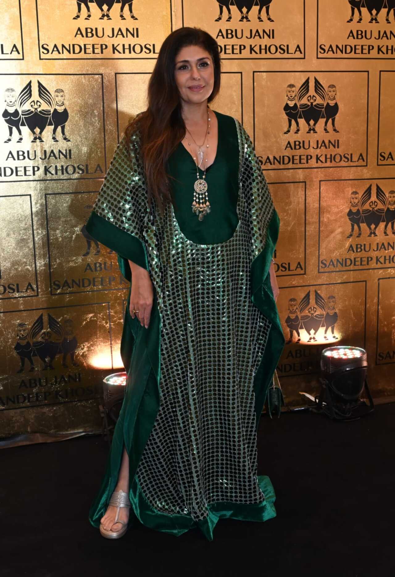Anaita Shroff Adajania, a leading stylist, graced the event in a green kaftan dress