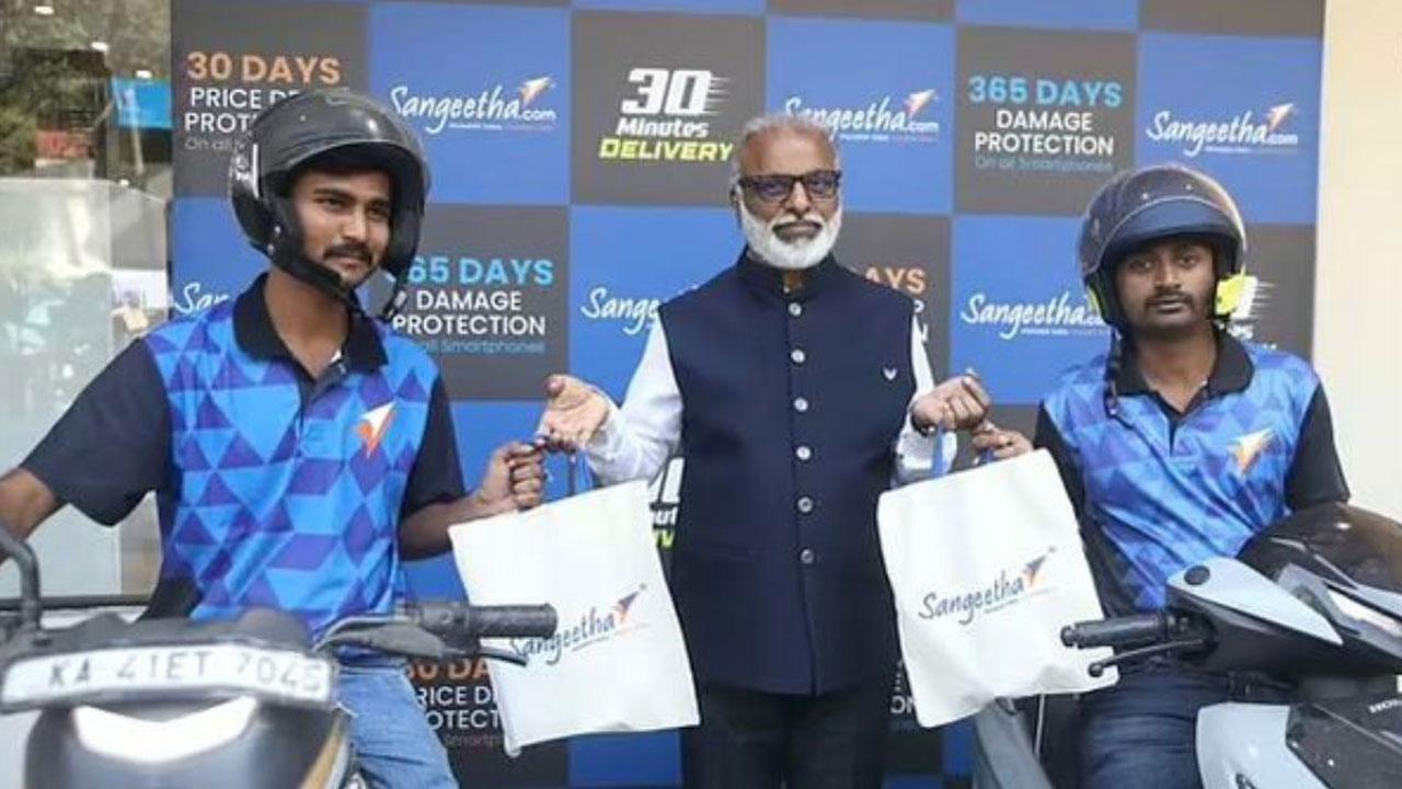 Sangeetha Delivers Smartphones in Mumbai in Just 30 Minutes – A Game-Changer in Gadget Retail