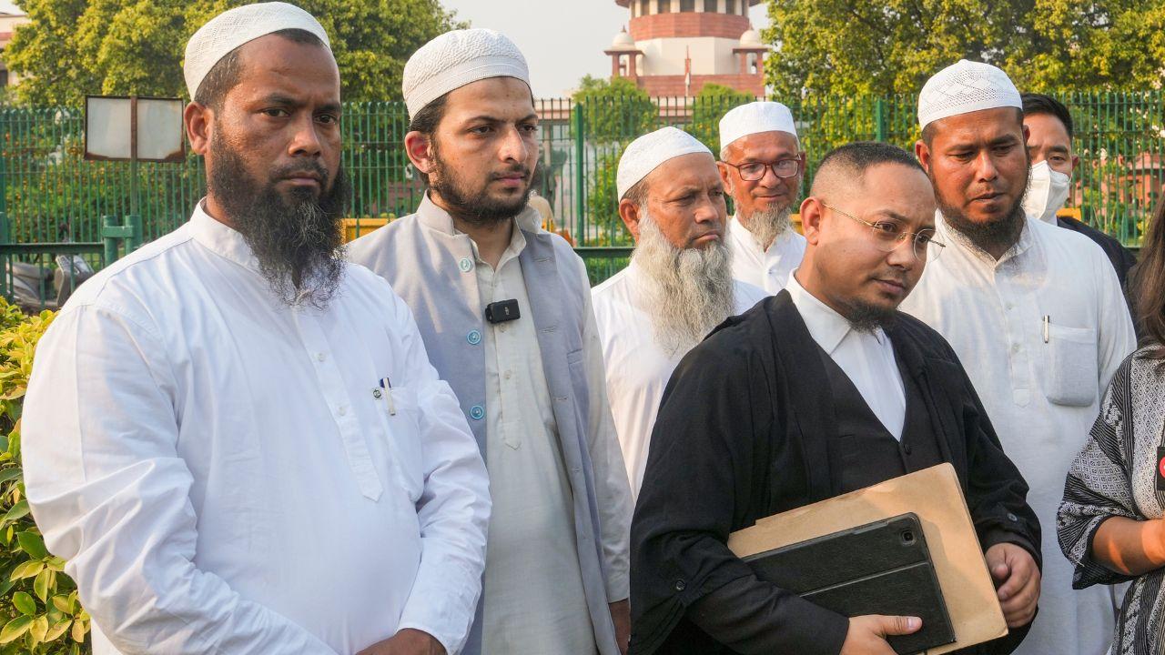 Petitioners from Manipur also gathered to hear their pleas challenging the constitutional validity of the Waqf Act, outside the Supreme Court of India