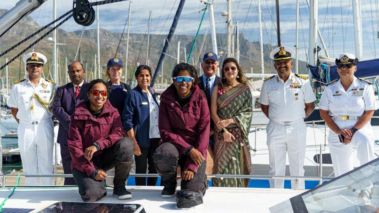 The mission aims to cover more than 23,400 nautical miles (approximately 43,300 kilometres) over an eight-month period, with a planned return to Goa in May 2025. So far, the expedition has included stopovers at Fremantle (Australia), Lyttelton (New Zealand), and Port Stanley in the Falkland Islands (United Kingdom)