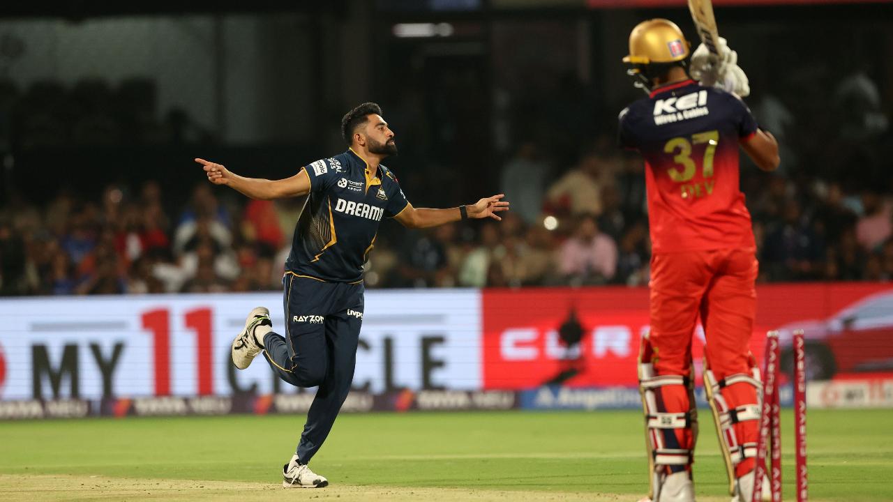 At number three, Devdutt Padikkal could only add four runs before getting out. He was followed by skipper Rajat Patidar, who scored 12 runs off 12 deliveries, including two fours.