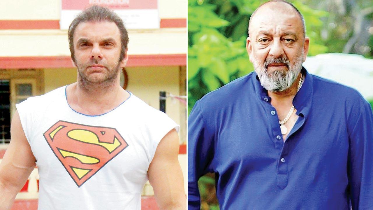 Sohail Khan; (right) Sanjay Dutt