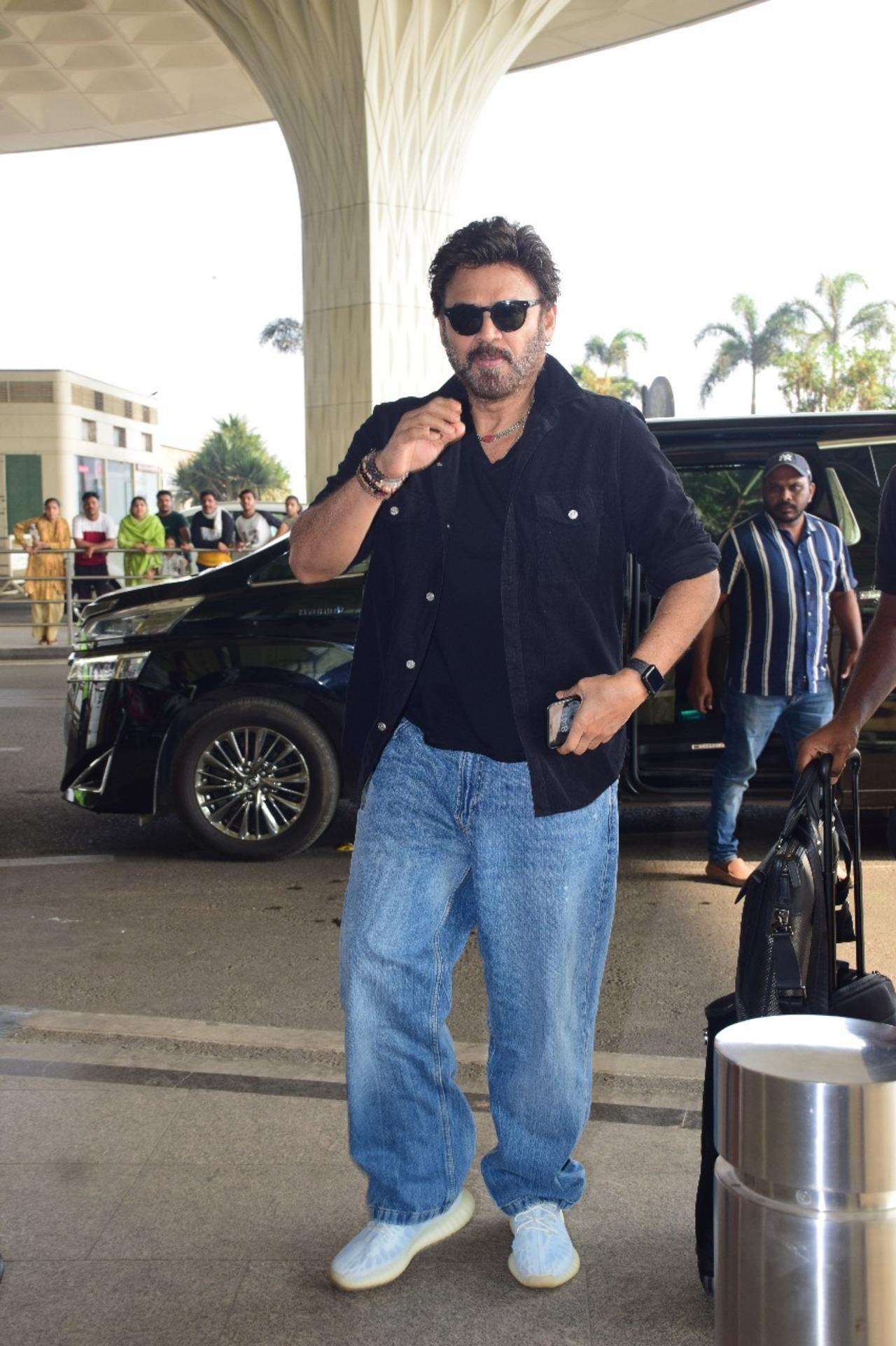 Venkatesh Daggubati at the airport