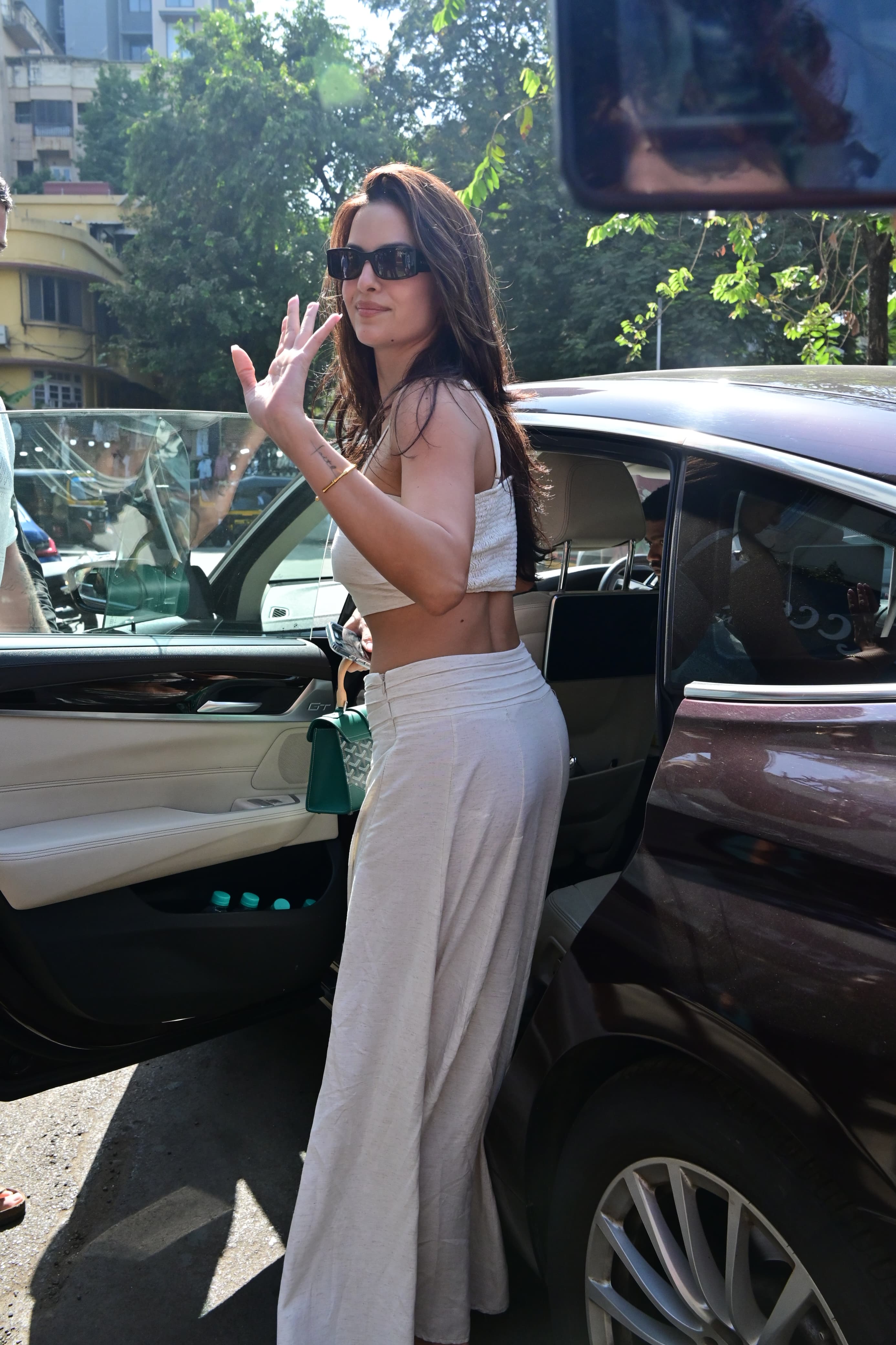 Natasha Stankovic looked smart in a stylish and comfy outfit as she stepped out and about in the city