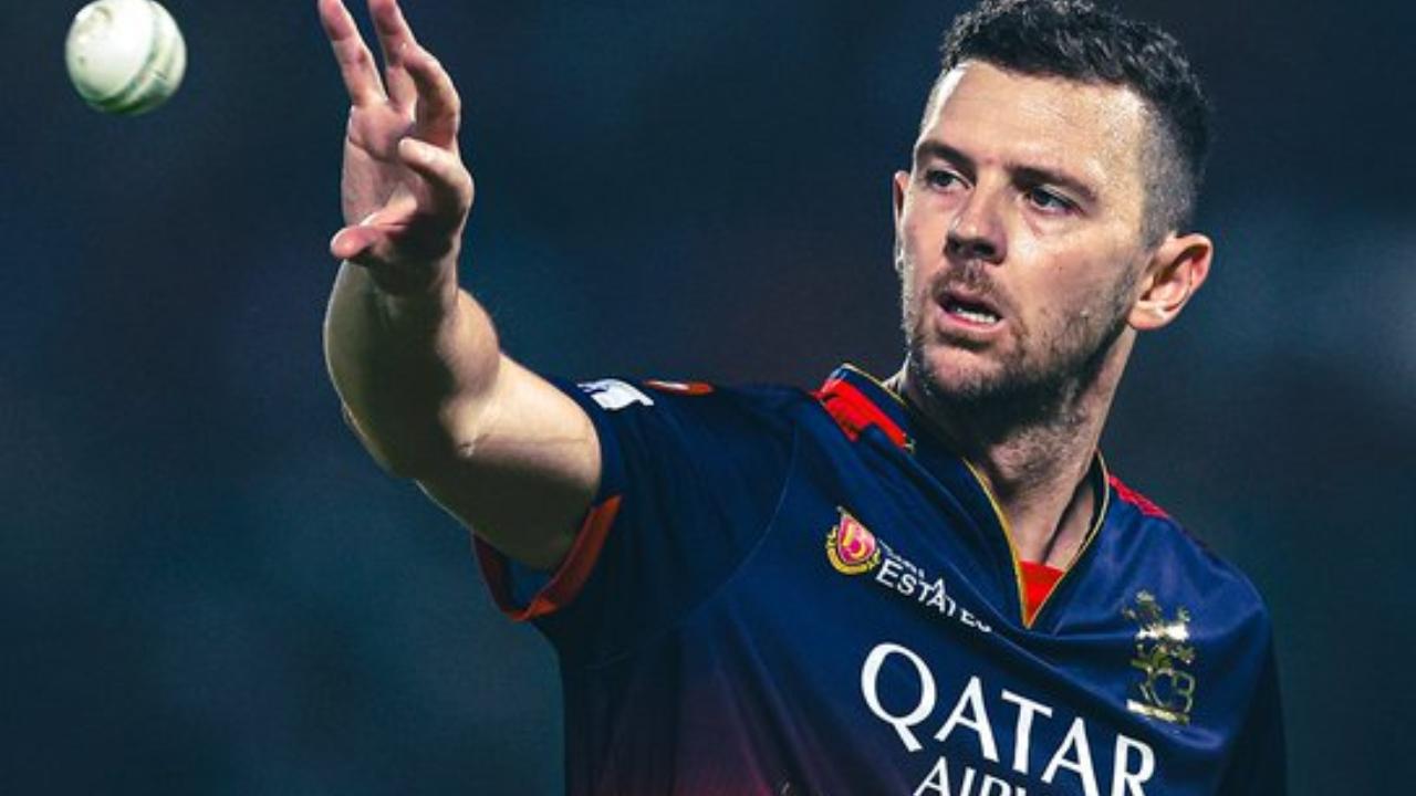 Bengaluru's star pacer Josh Hazlewood snapped two wickets by completing his four-over spell. During the match, he conceded 36 runs