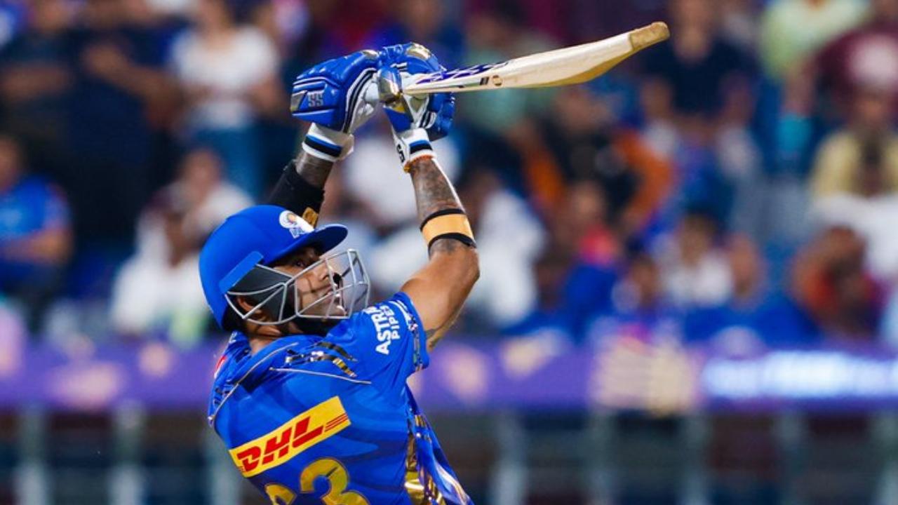 In the run-chase of 117 runs against Kolkata Knight Riders, Mumbai Indians' Suryakumar Yadav became the fifth batsman for India to cross the 8,000-run mark in the T20s