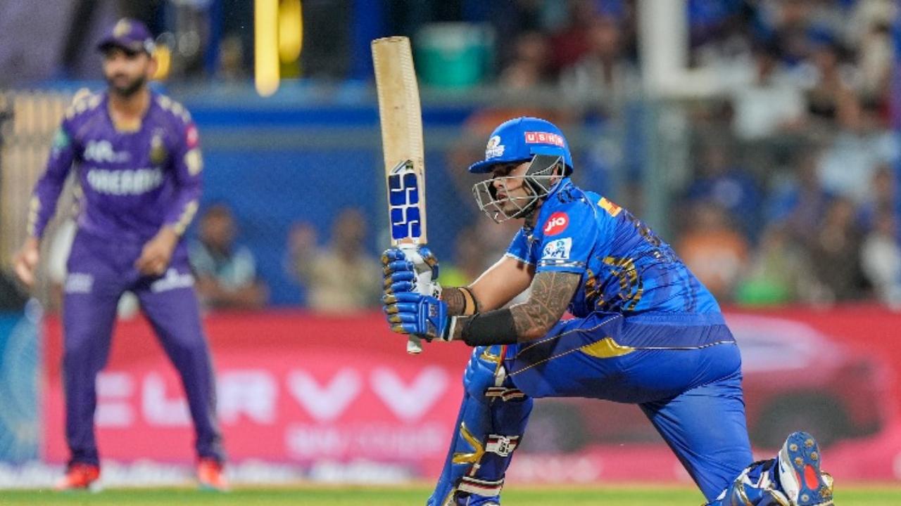 During the match, he showcased his skills by playing an unbeaten knock of 27 runs off just nine deliveries. The spectators at the Wankhede Stadium witnessed him smash three fours and two sixes live, as others watched in awe online