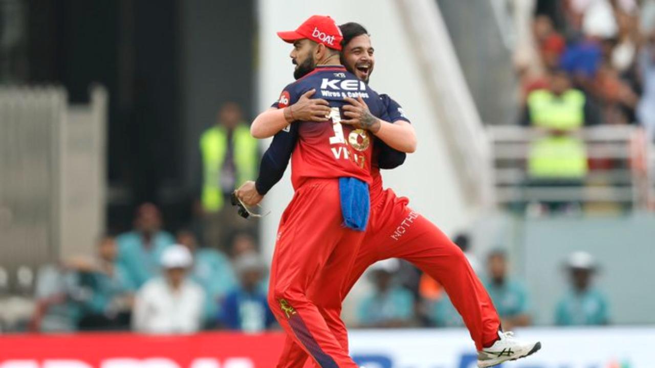 Suyash Sharma was the other bowler who claimed two wickets, followed by Romario Shepherd (1). The Bengaluru bowlers restricted PBKS to 157 runs in 20 overs(Pic: X)