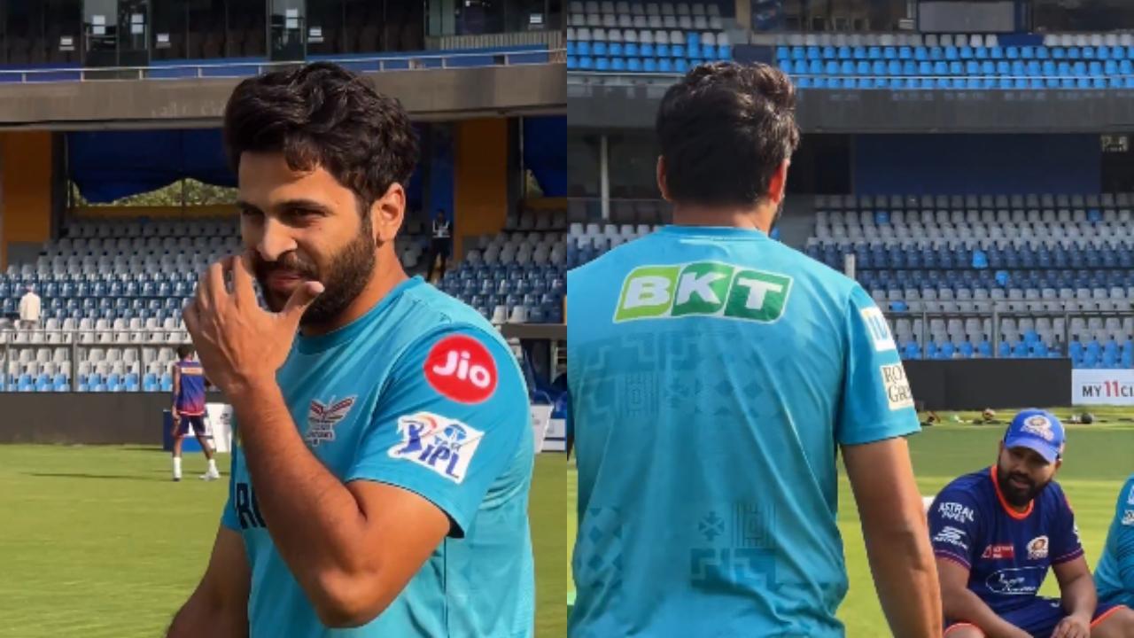 'Aye hero': Rohit Sharma’s playful exchange with Shardul Thakur at nets; WATCH
