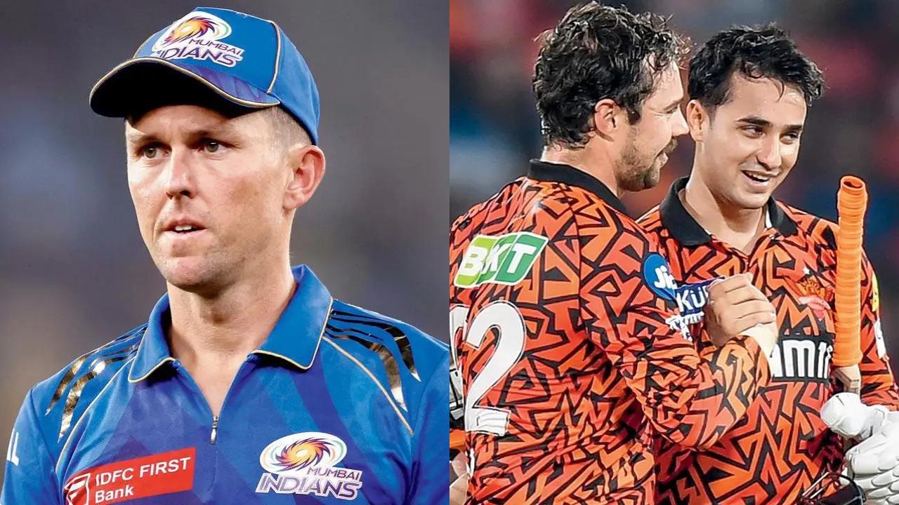 Trent Boult vs Travis Head-Abhishek Sharma
MI's top pacer Trent Boult is famously known to bag early wickets in the initial stage of the matches. This time, he will face the explosive SRH opening duo of Travis Head and Abhishek Sharma. Will Trent be able to bowl his 