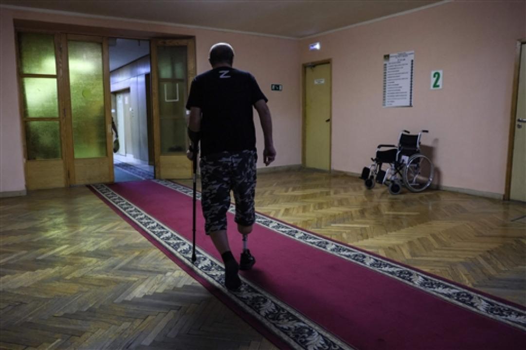 IN PHOTOS: Inside the Russian rehab centre helping war veterans walk again