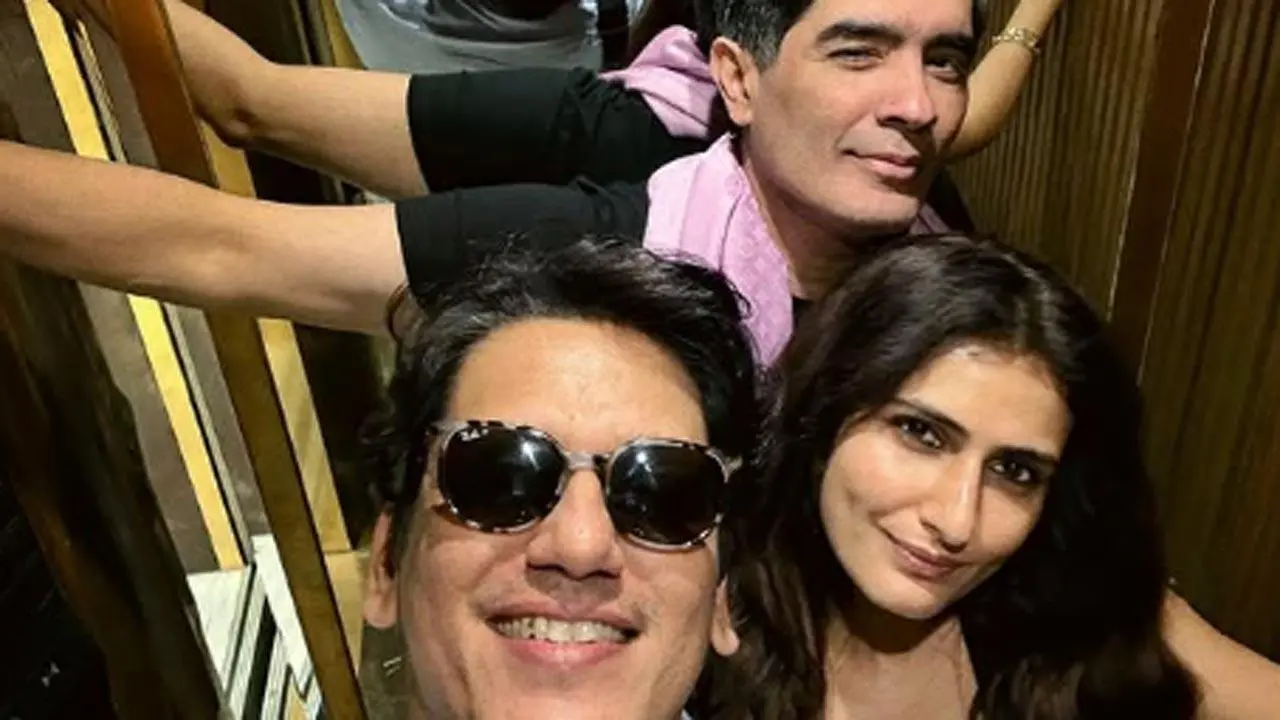 Fatima Sana Shaikh poses with 'Gustaakh Ishq' co-star Vijay Varma