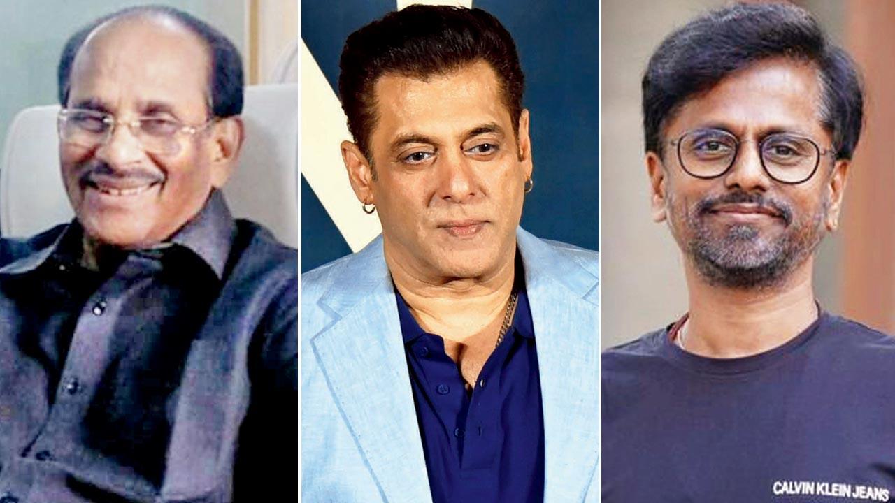 V Vijayendra Prasad, Salman Khan and AR Murugadoss