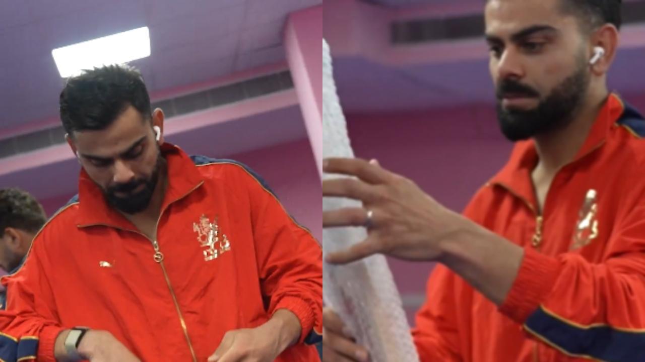 IPL 2025 | WATCH: Tim David 'steals' Virat Kohli’s bat, sparks dressing room laughter riot