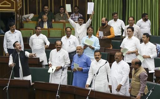The uproar followed Speaker Abdul Rahim Rather’s decision to reject an adjournment motion moved by NC MLA Tanvir Sadiq. Speaker Rather cited Assembly rules stating sub judice matters cannot be discussed under adjournment motions, referencing the bill's pending status in the Supreme Court.