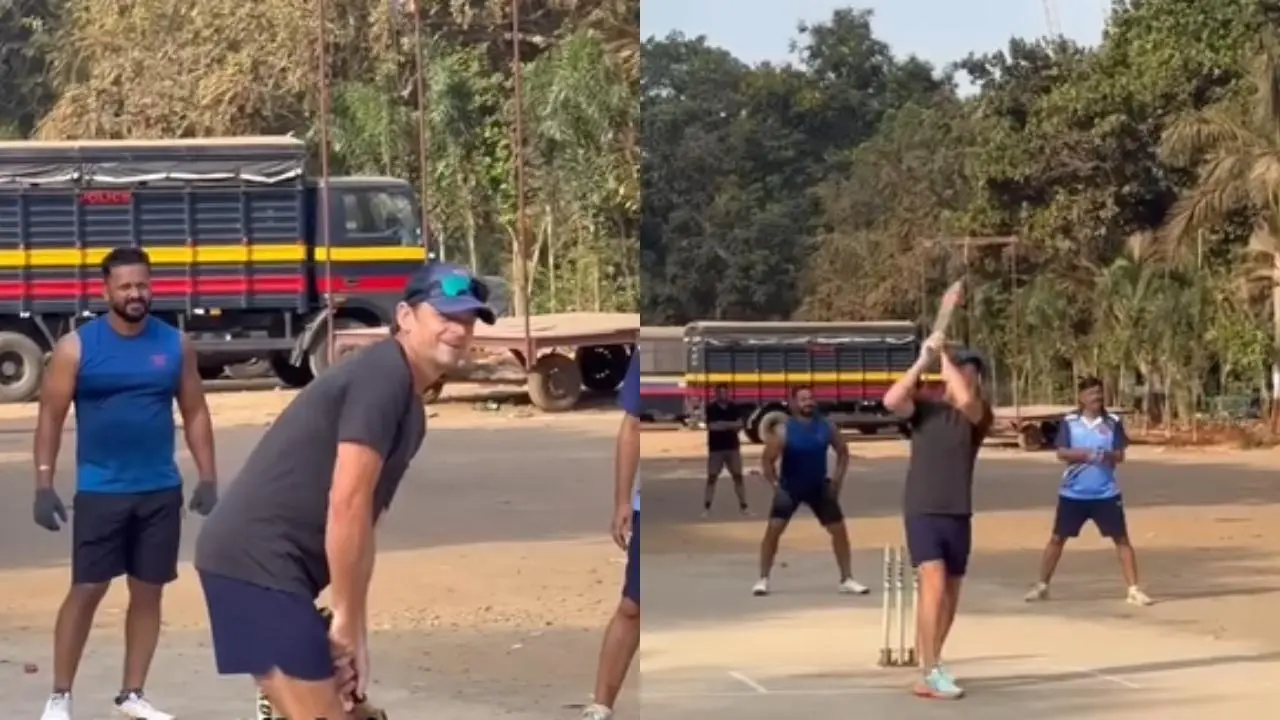 Gilchrist lights up Mumbai's Worli police camp with classic strokeplay: WATCH