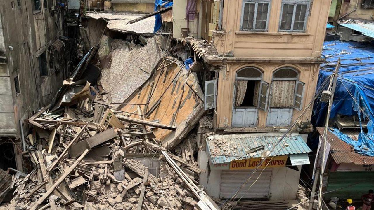 In Photos: MHADA building collapsed in Byculla; no injuries reported