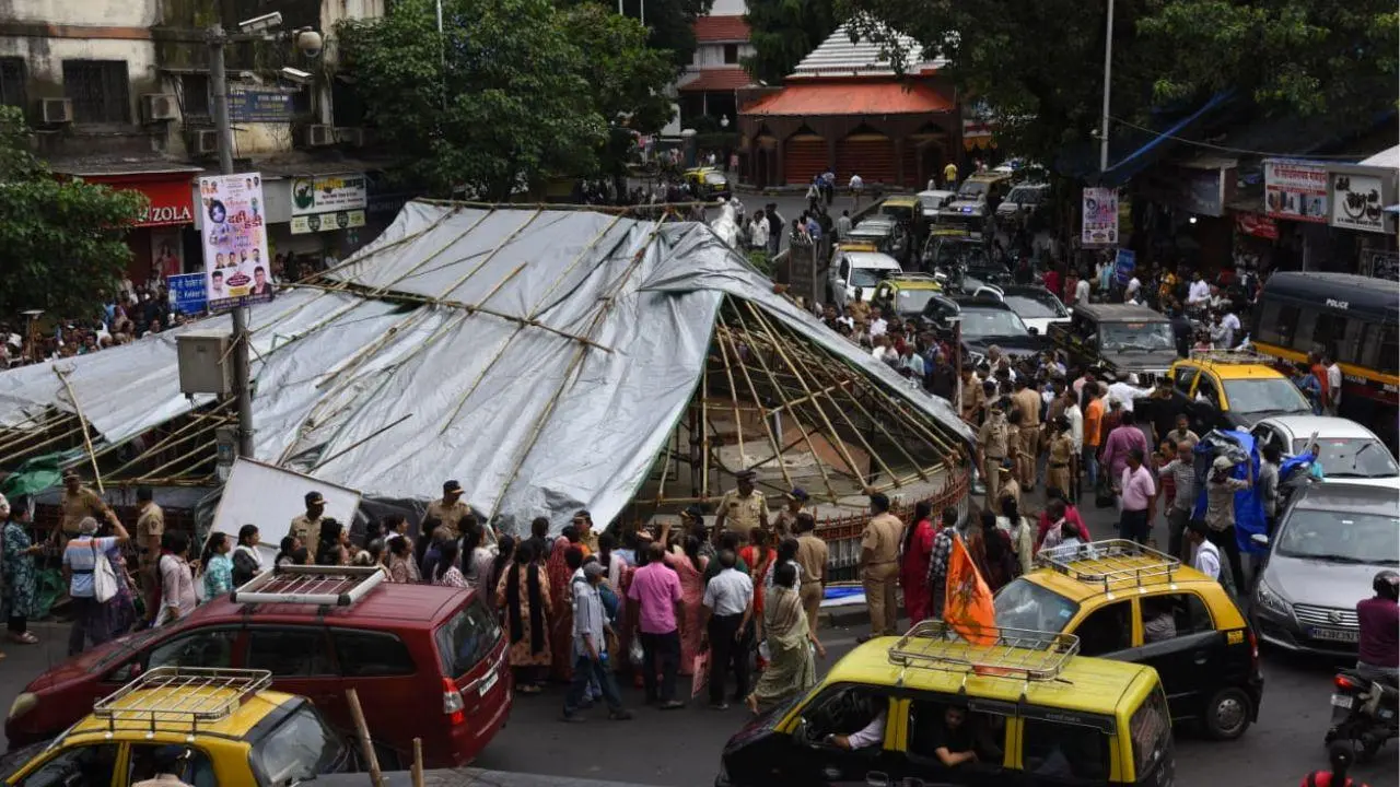 In Photos: Massive protests by Jain community at Dadar Kabutarkhana